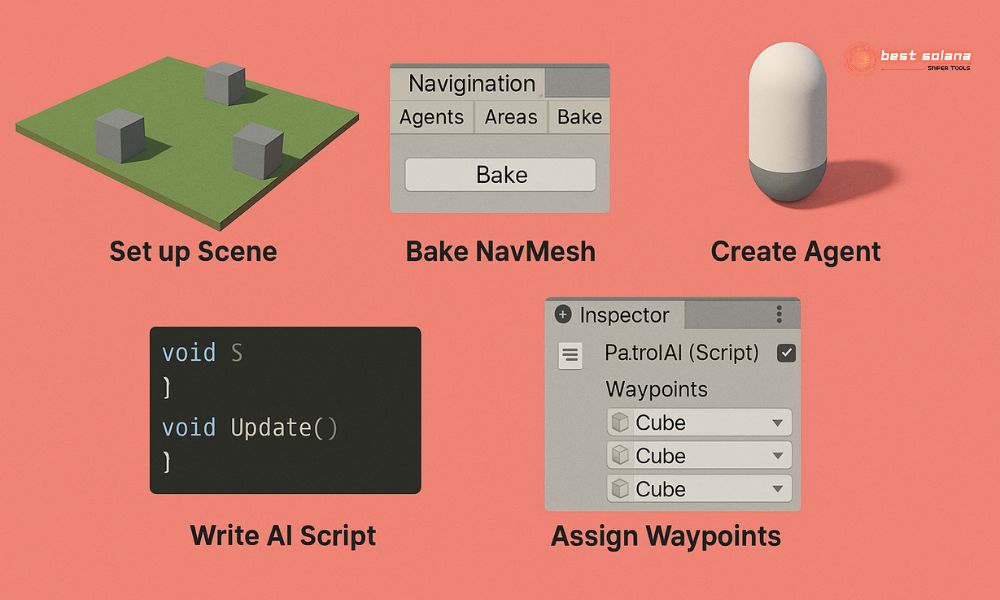 Basic process to create a simple Unity based AI agent